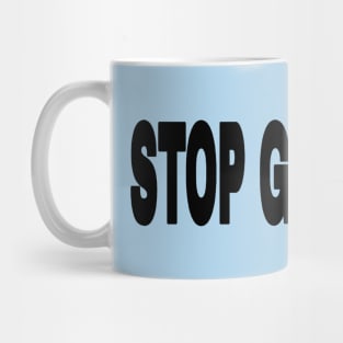 STOP GENOCIDE - Black - Back Mug